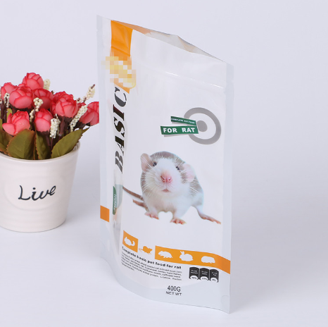 鼠糧寵物食品袋 食品級塑料包裝袋自立自